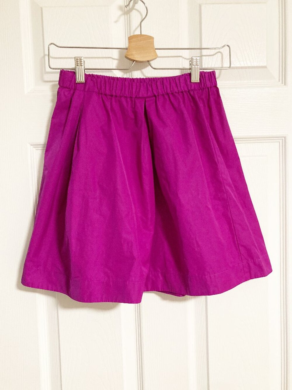 J. Crew Crewcuts Fuschia Pink A-Line Skirt Size 14 Pleated Colorful Pockets